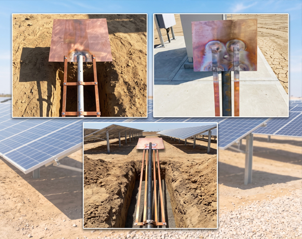 Pure Copper Earthing Plate & Rod Sets